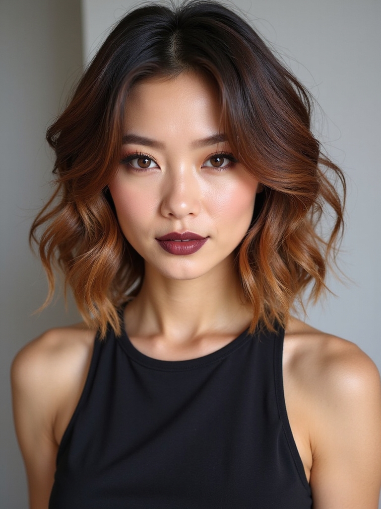 soft face framing bob layers