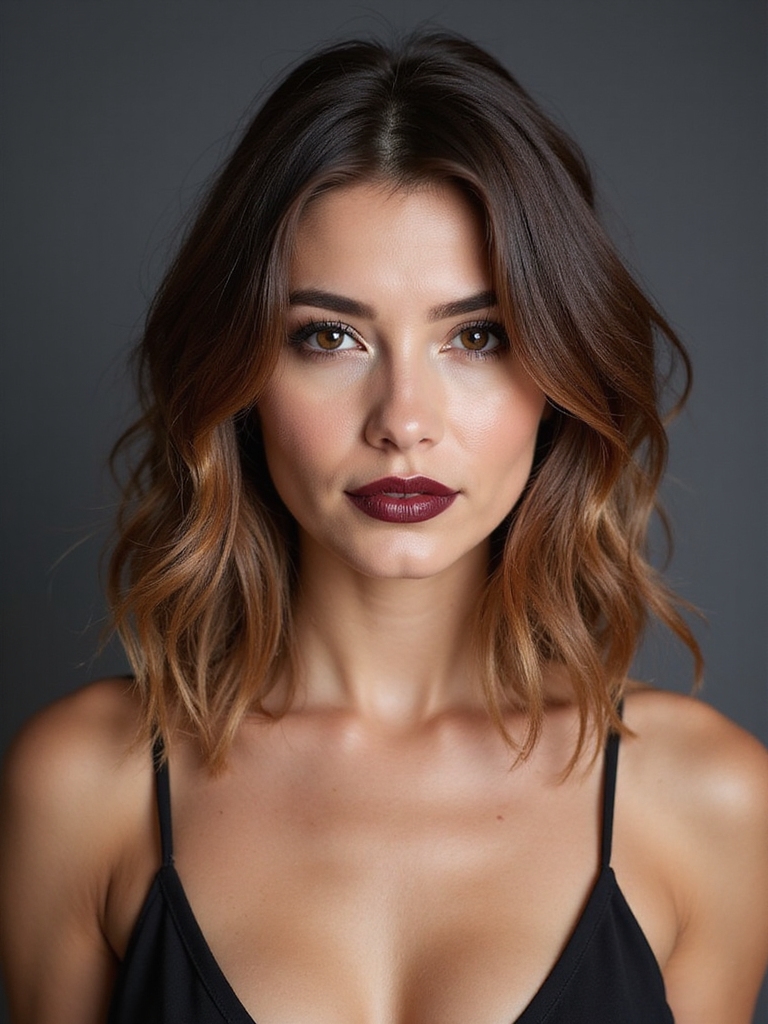 soft face framing layered lob