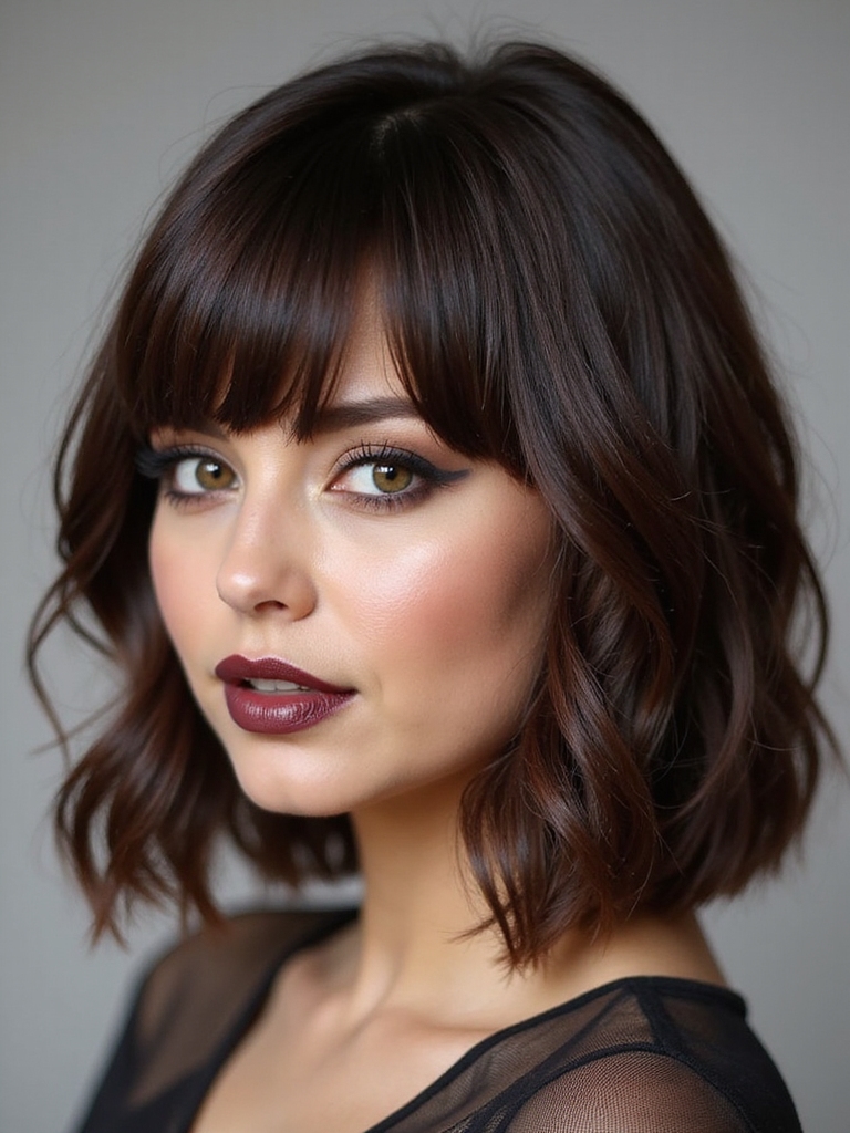 soft layered a line bob