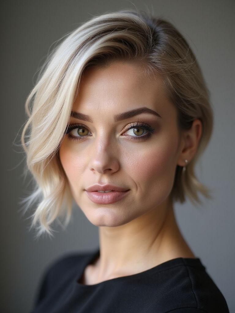 soft layered pixie bob