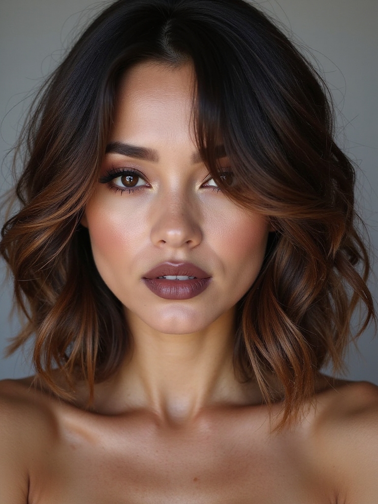 soft sun kissed layered bob