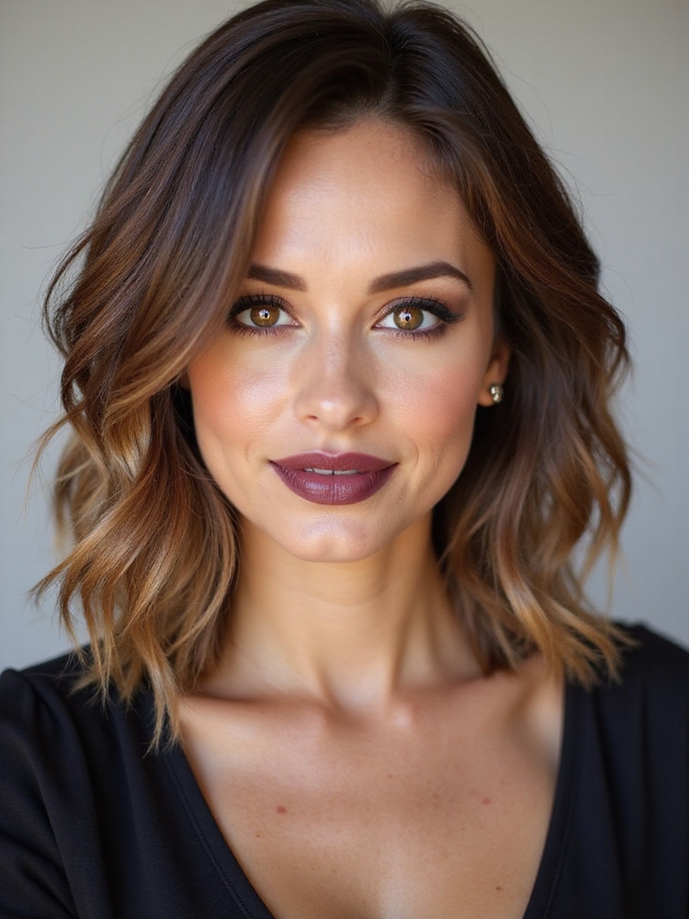soft sunlit face framing balayage