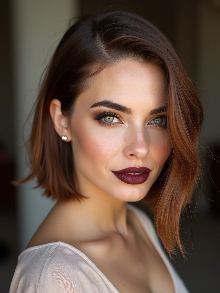 soft tapered textured bob