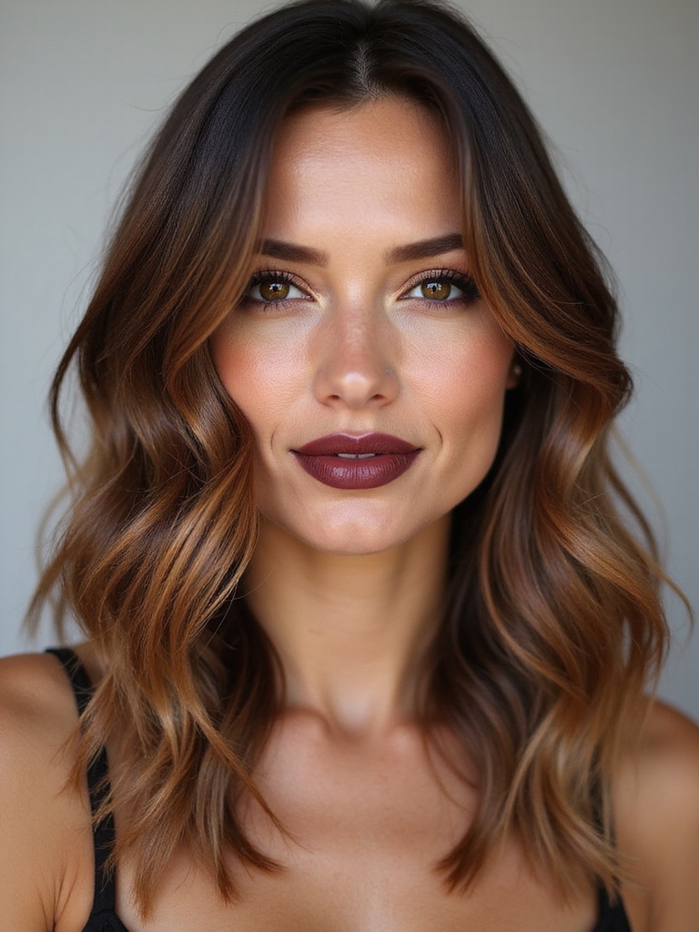 soft textured shoulder length bob