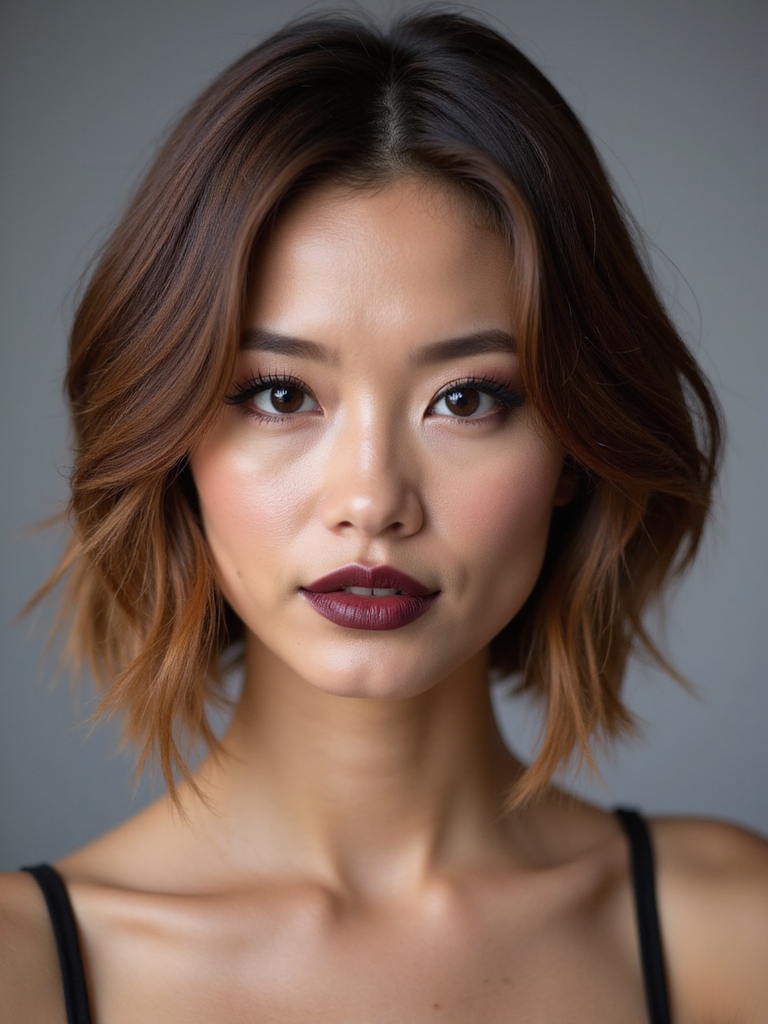 soften angled bob with layers