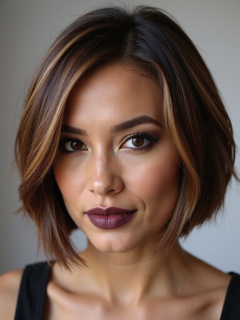 stacked angular inverted bob
