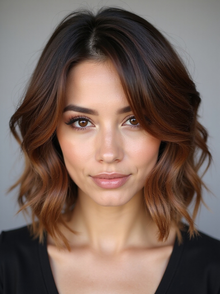 stacked bob adds texture