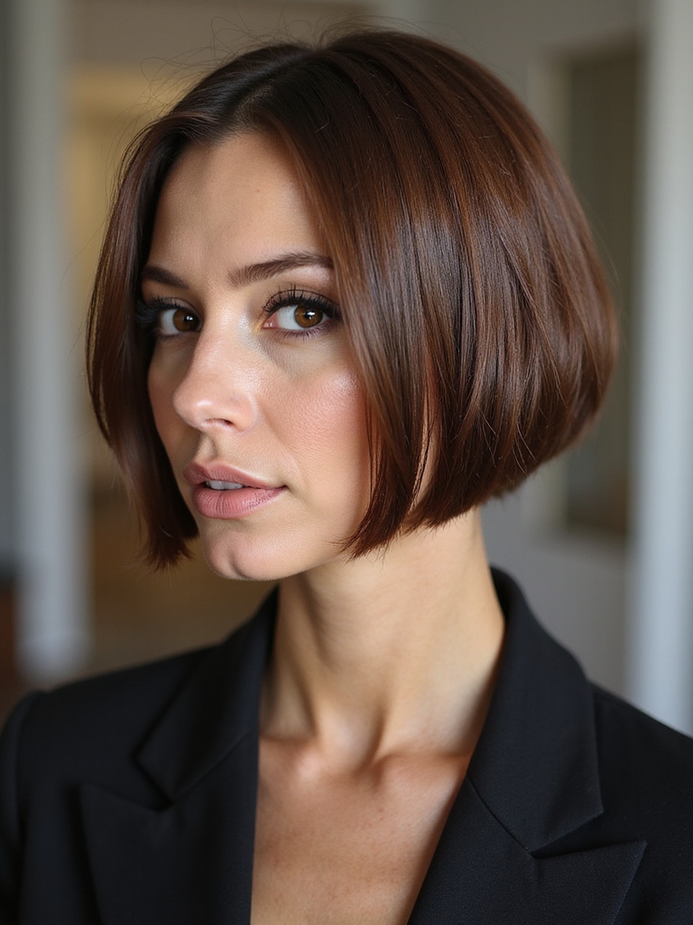 stacked bob flatters faces