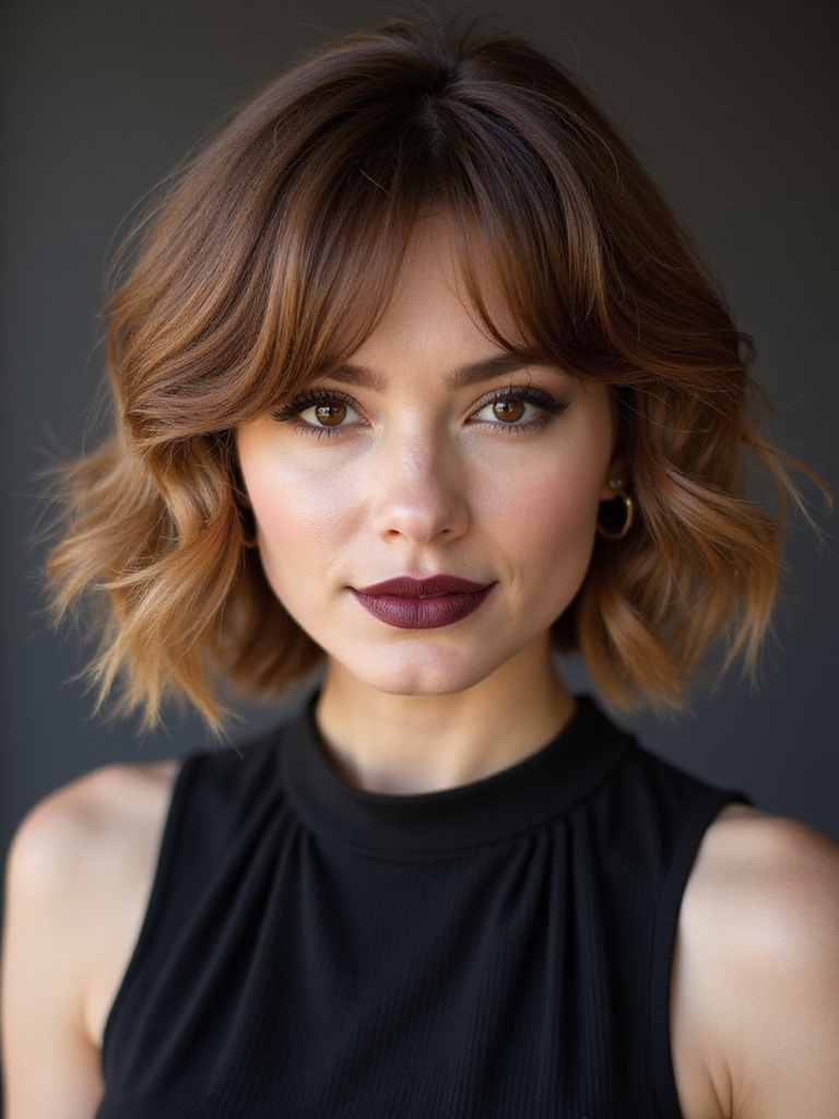 stacked cropped bob lift