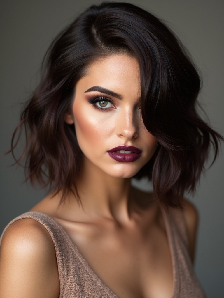 stacked face framing graduated bob