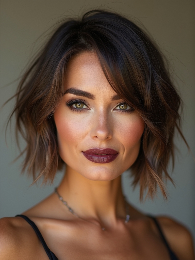 stacked inverted bob silhouette