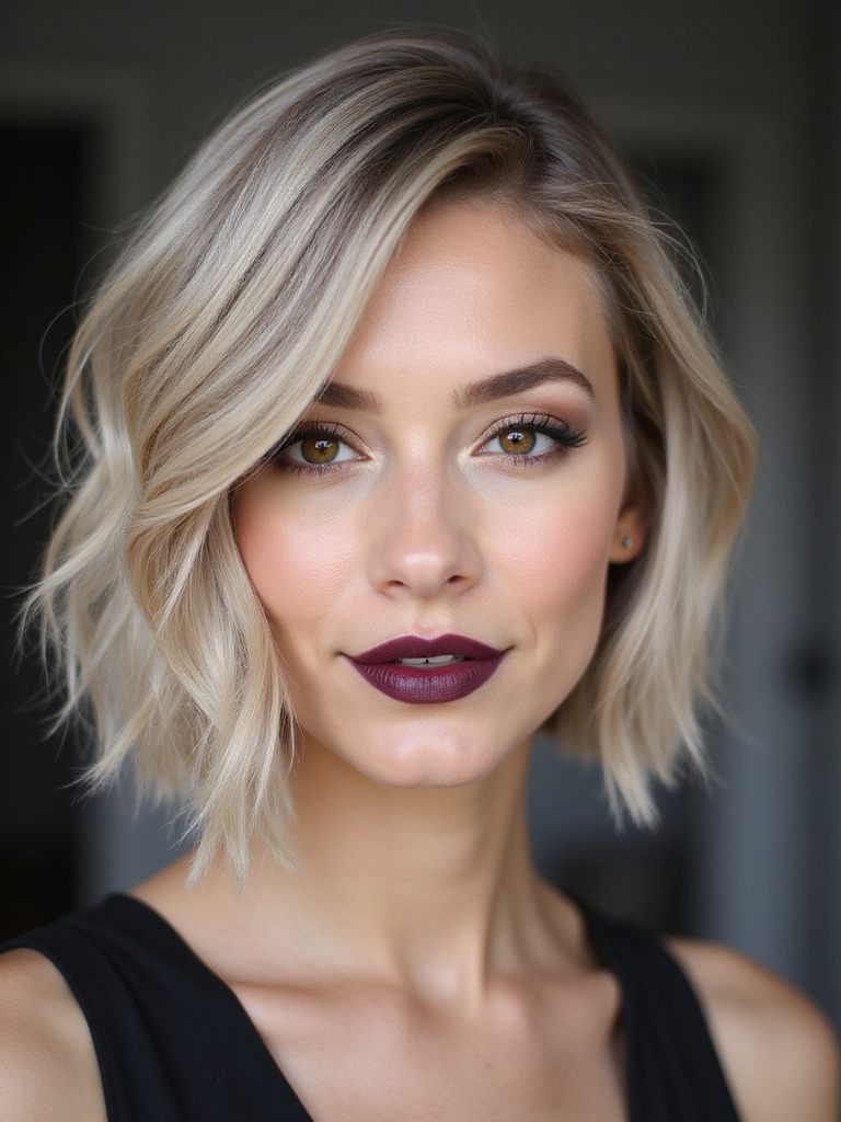 stacked inverted bob with layers