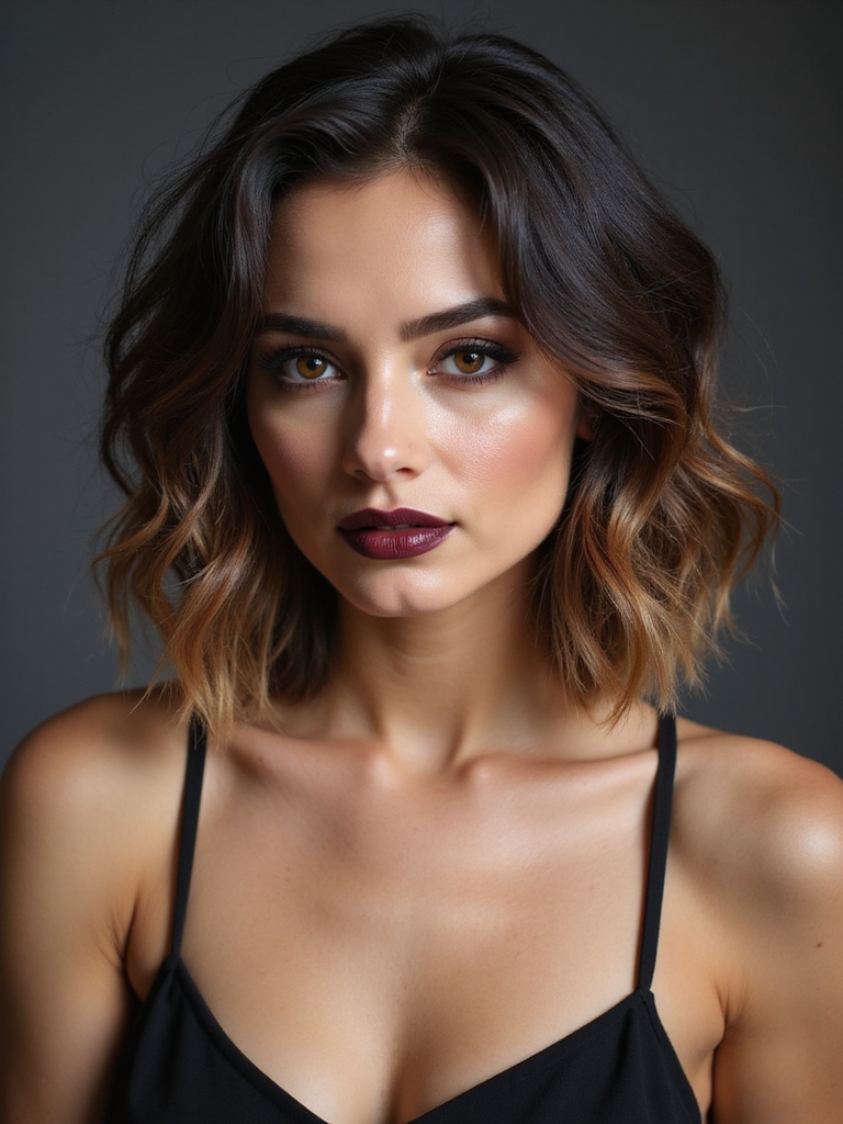 stacked messy bob lift