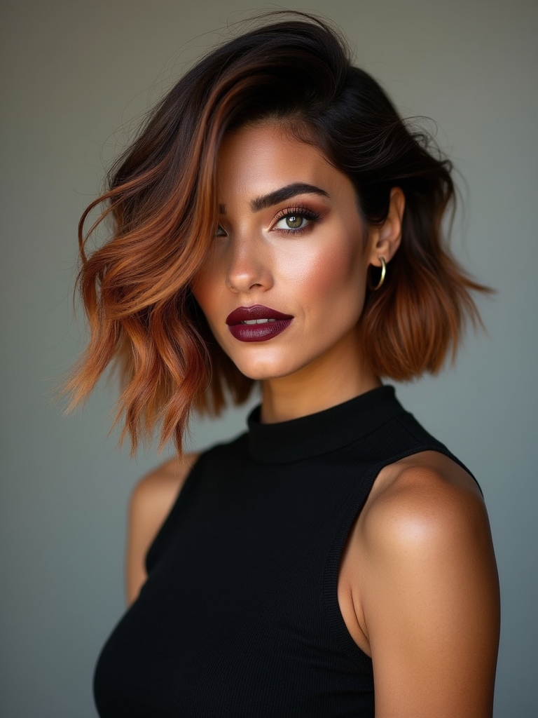 stacked short bob volume