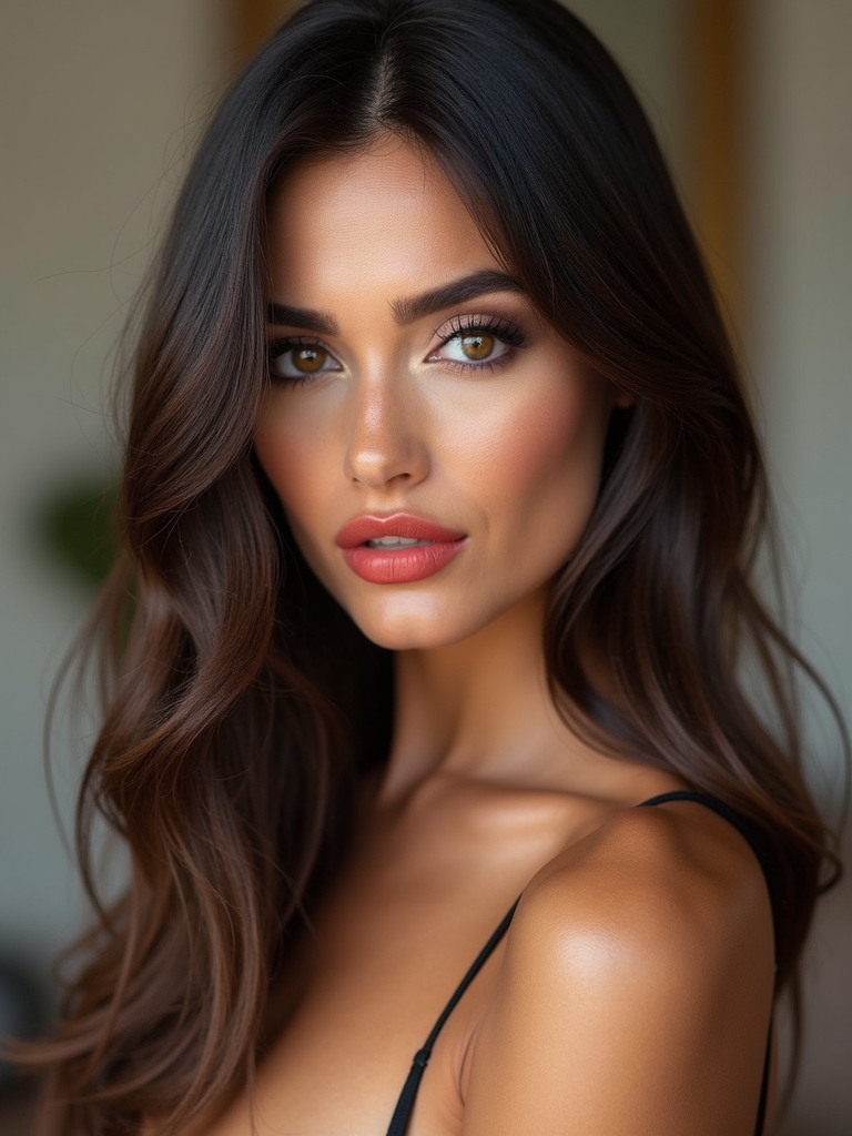 subtle face framing layered bob