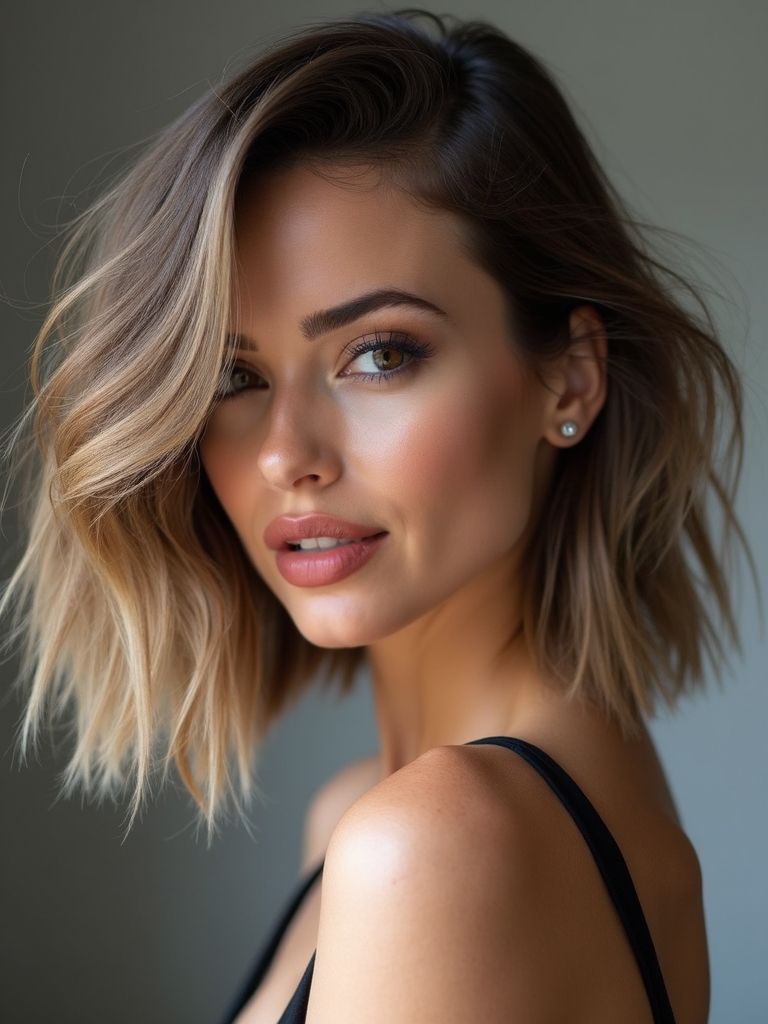 subtle layered bob volume
