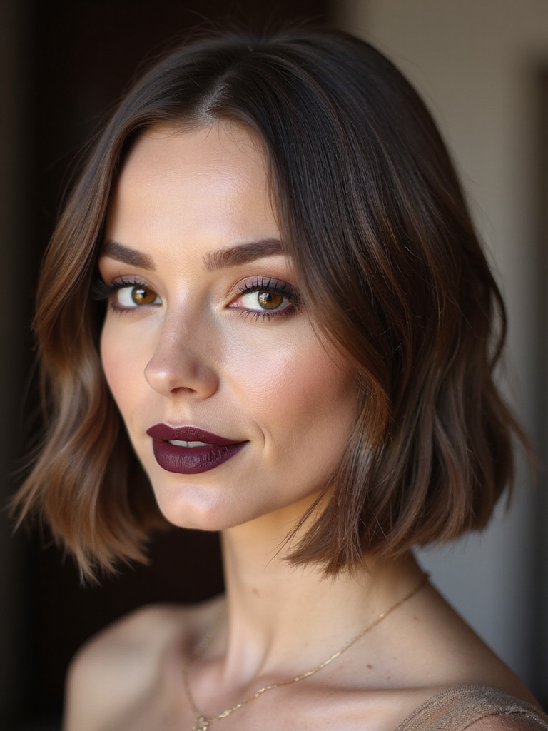 subtle undercut long french bob