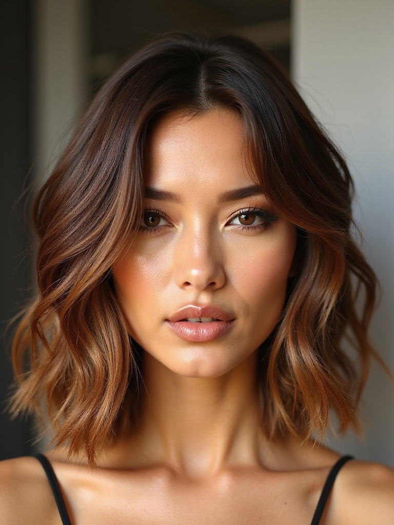 sun kissed beachy brown balayage