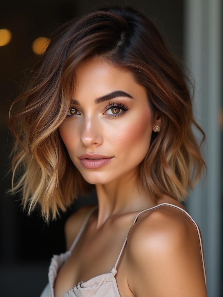 targeted textured face framing layers