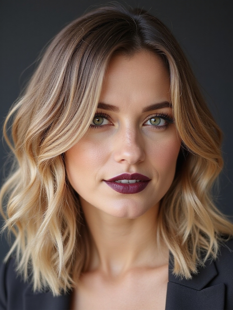 textured airy layered shag