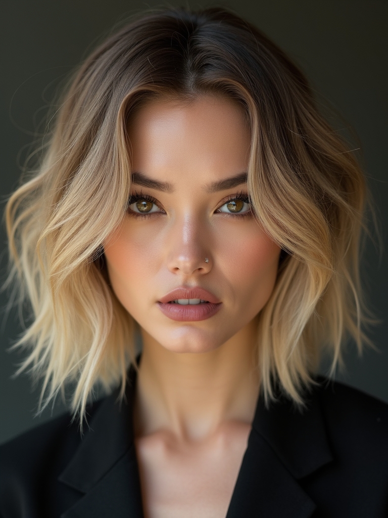textured choppy bob for finehair