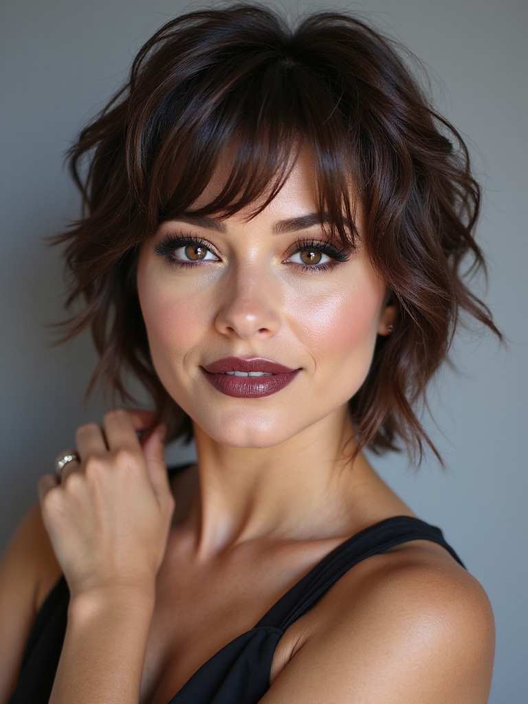 textured grown out pixie shag