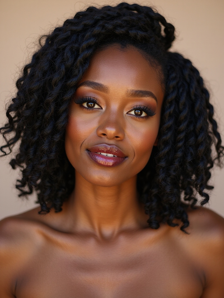 textured knot loc styles