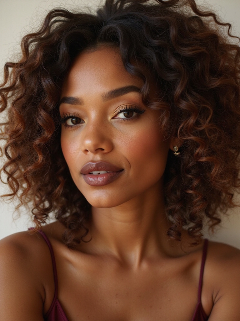 textured layered bob for curls