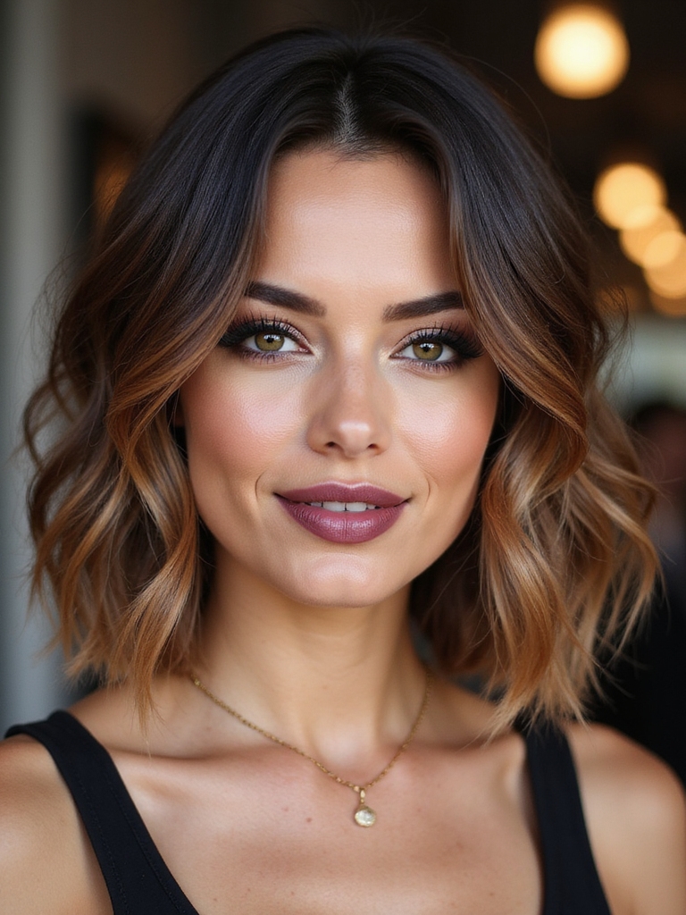 textured lob with layers