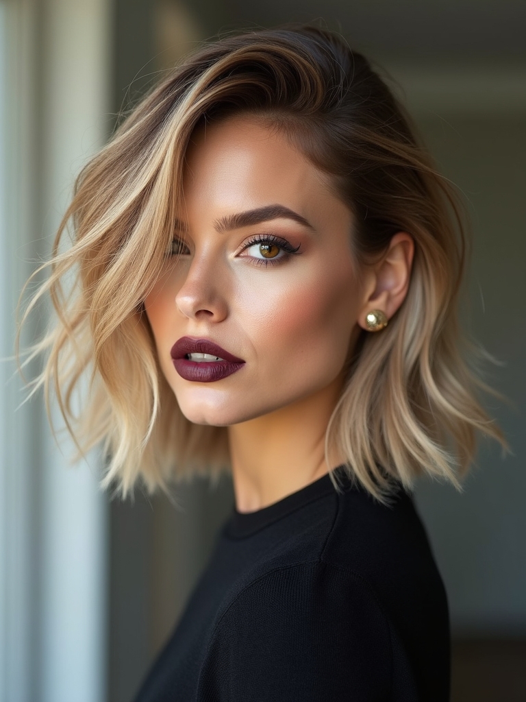 textured long pixie bob