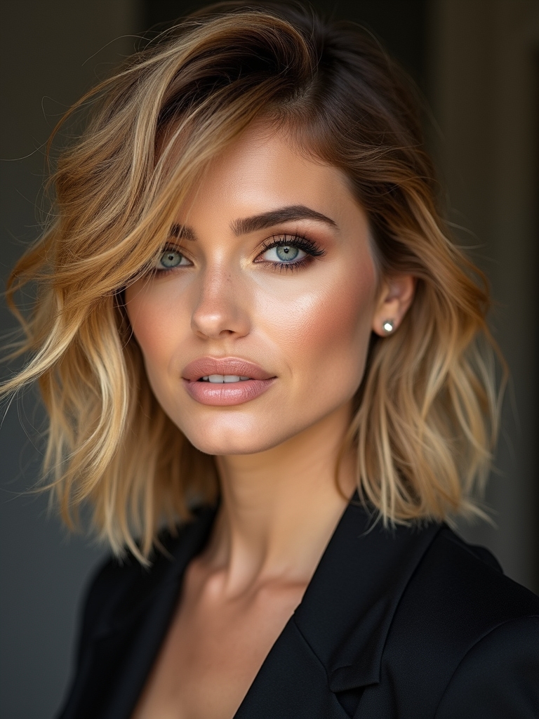 textured mullet with undercut