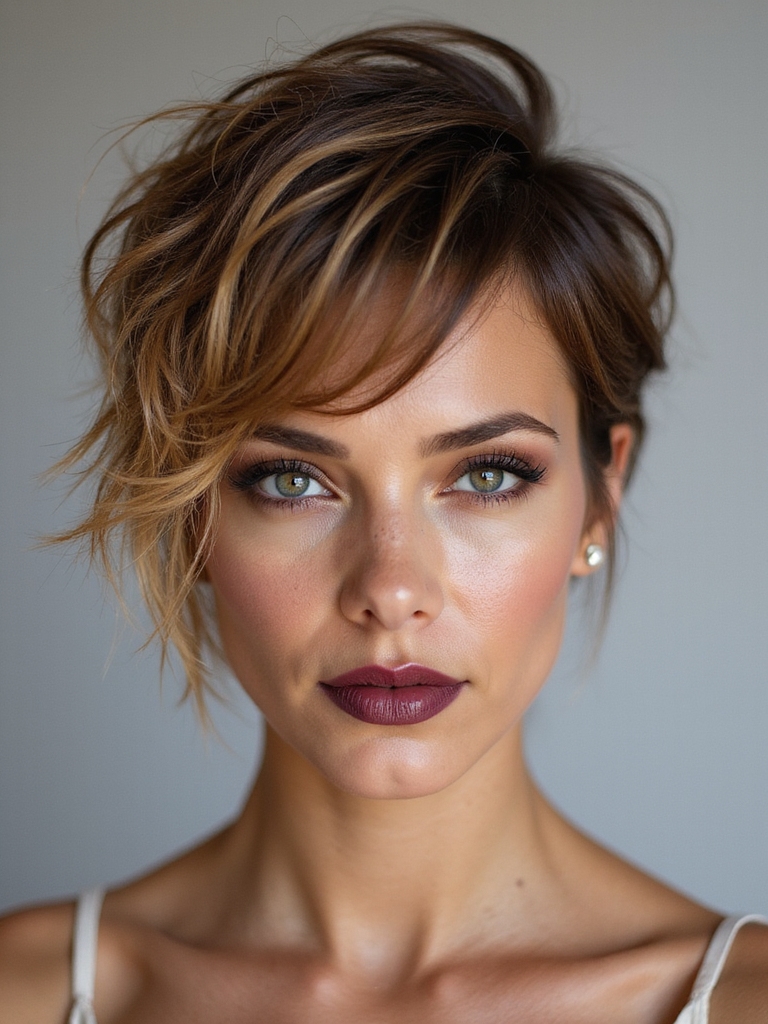 textured playful low maintenance pixie