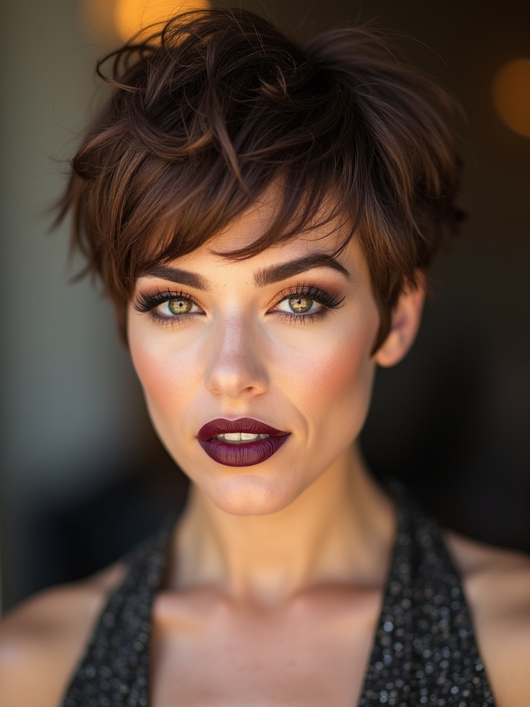 textured shag pixie