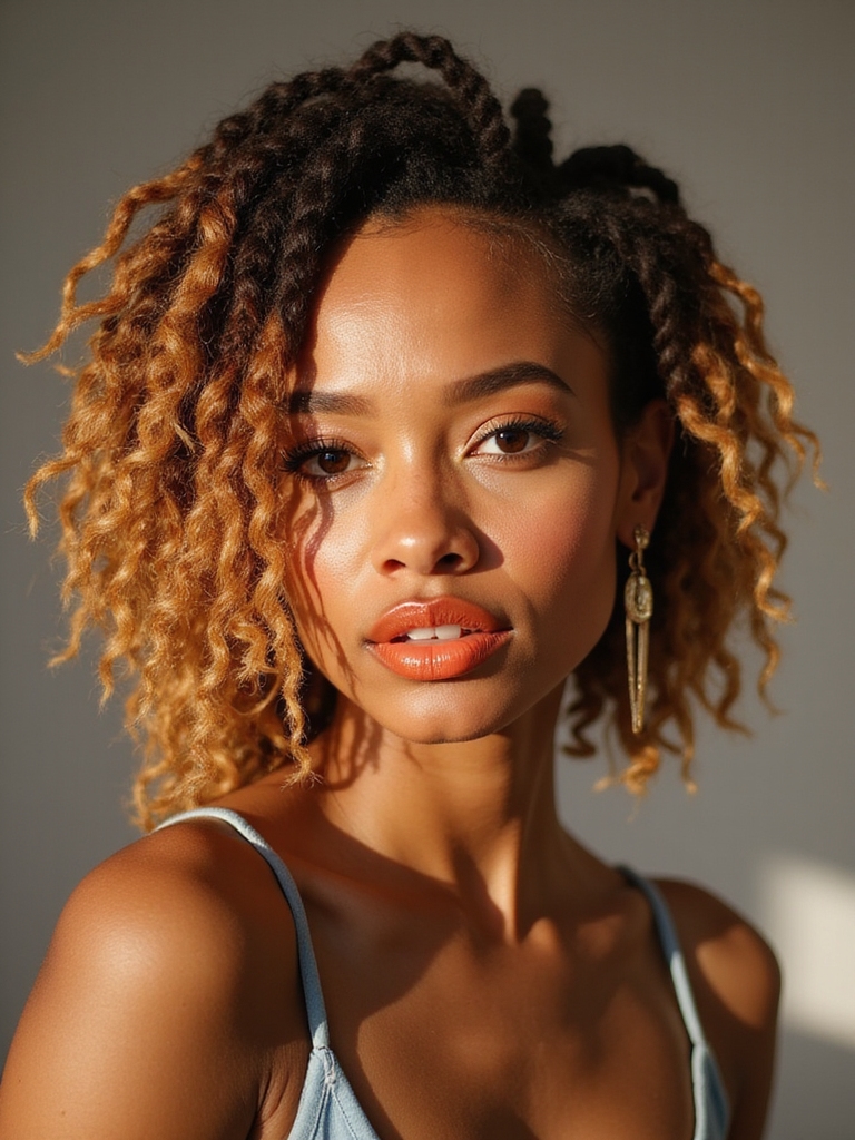 tousled beachy loc bob