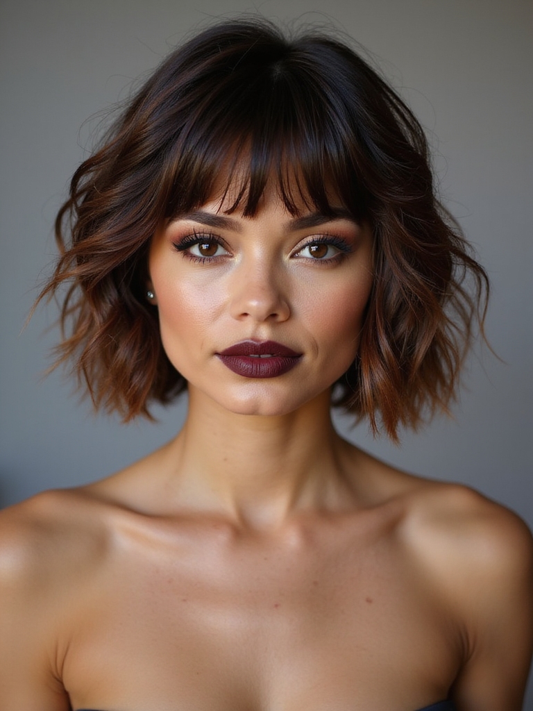 tousled choppy bob pixie
