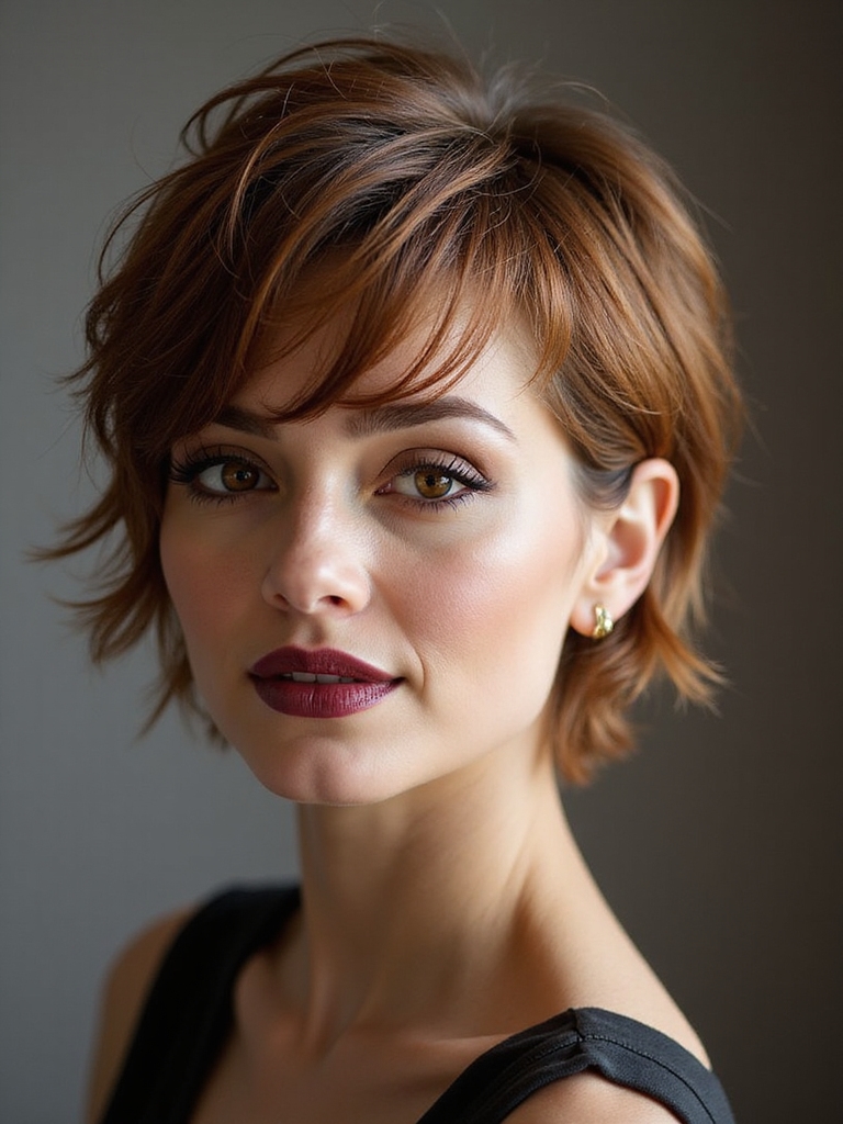 tousled choppy textured hybrid