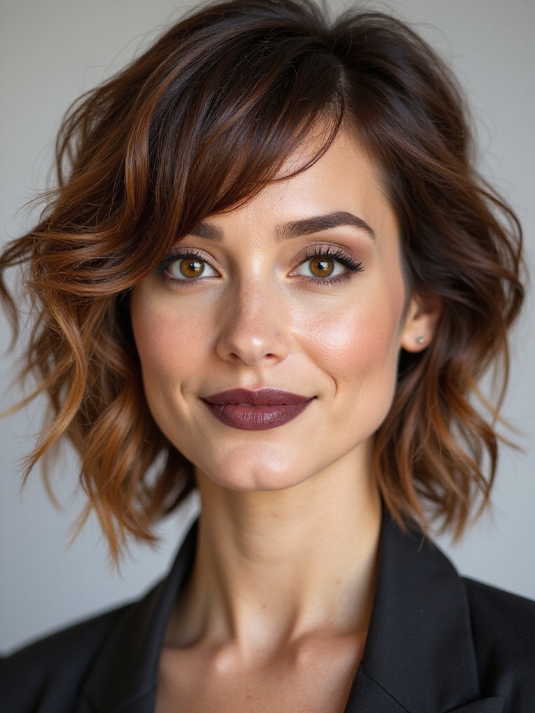tousled pixie bob sidepart