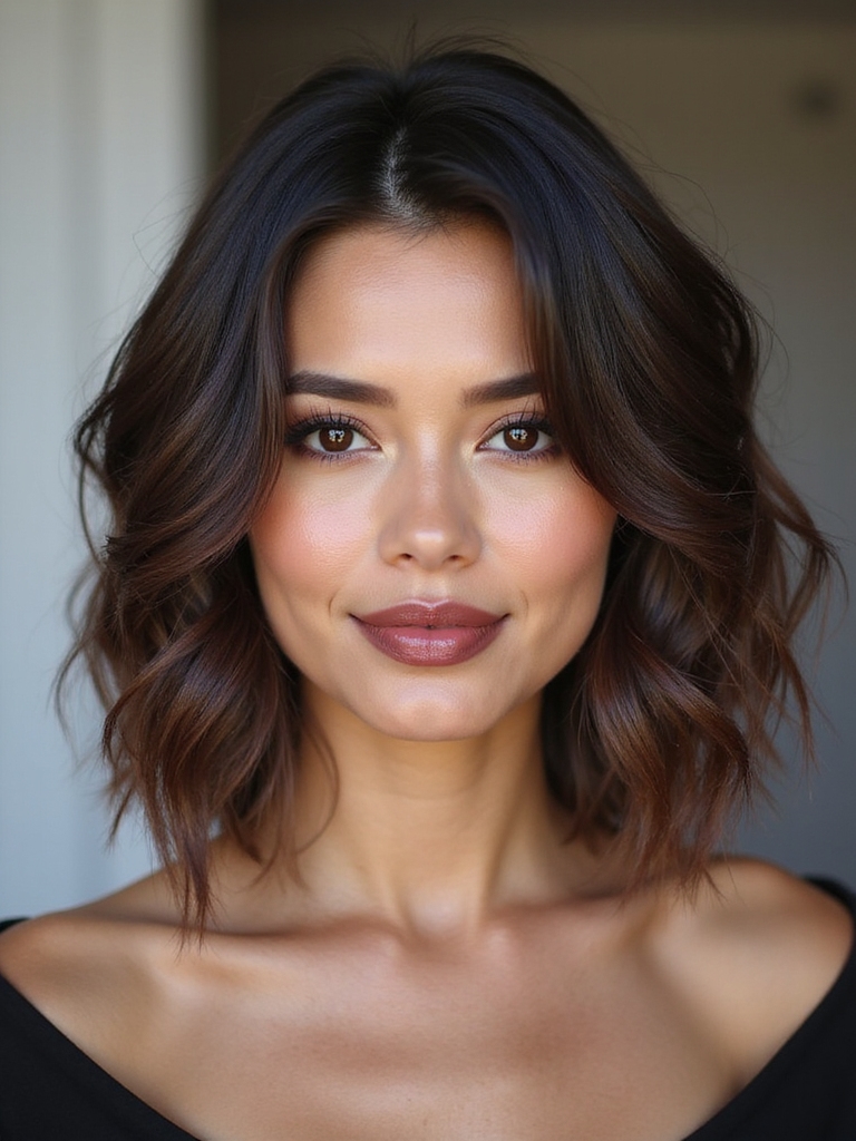 tousled sun kissed textured bob