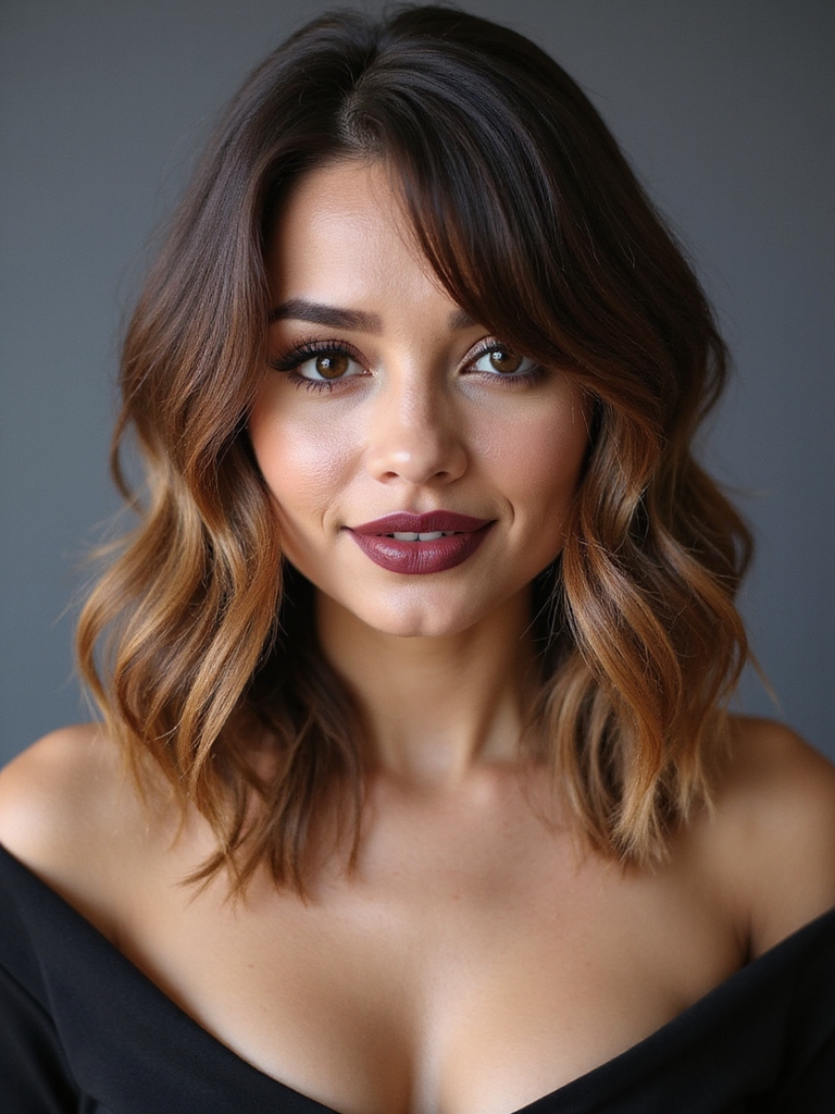 tousled textured inverted bob