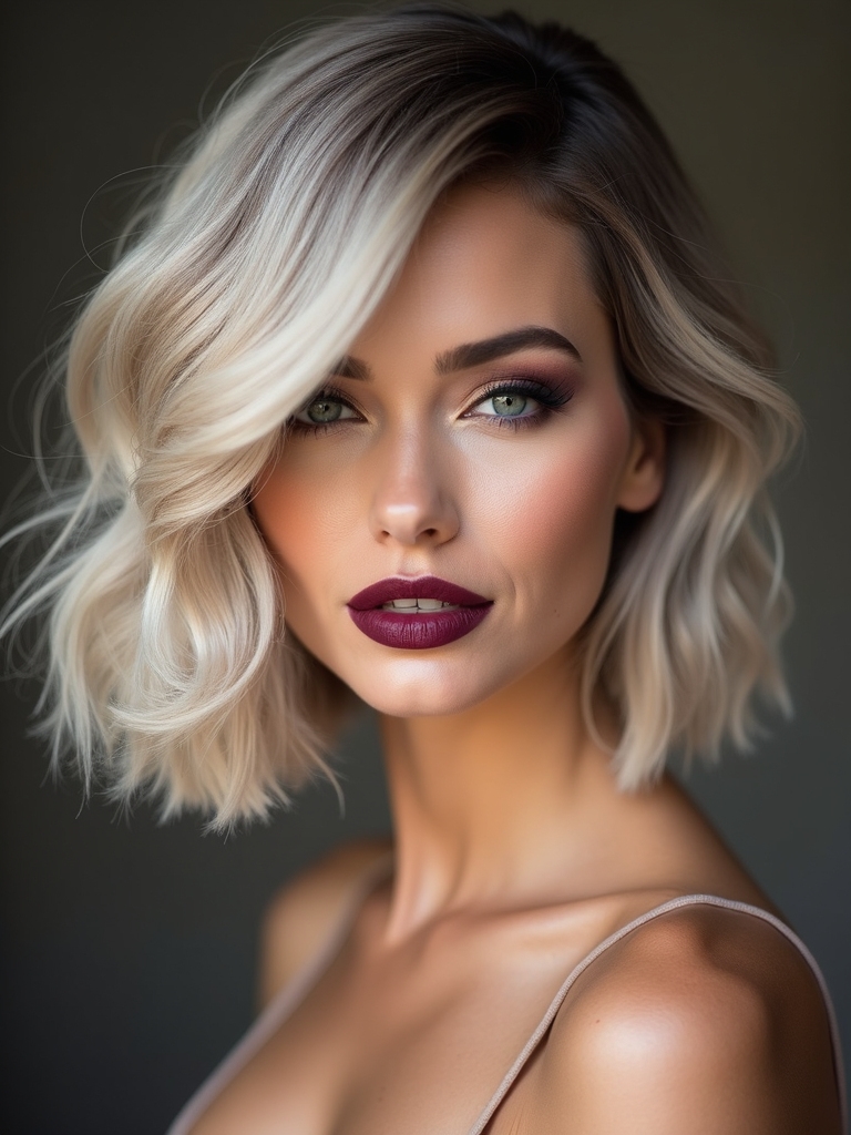 undercut layered bob for lift