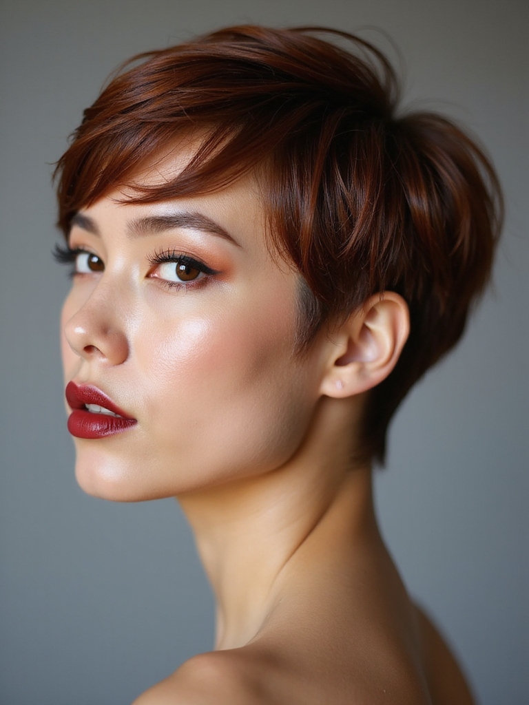 undercut shag pixie volume