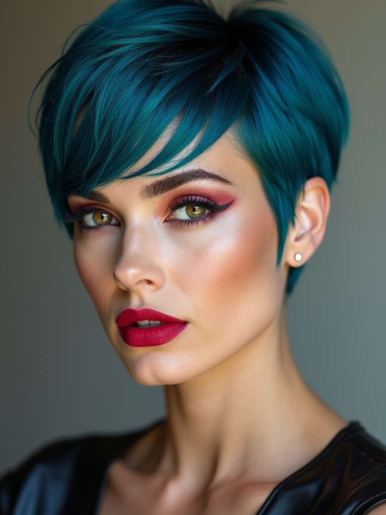 vivid electric pixie bob