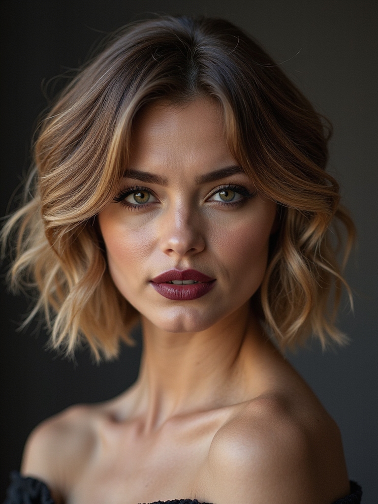 voluminous french bob textures