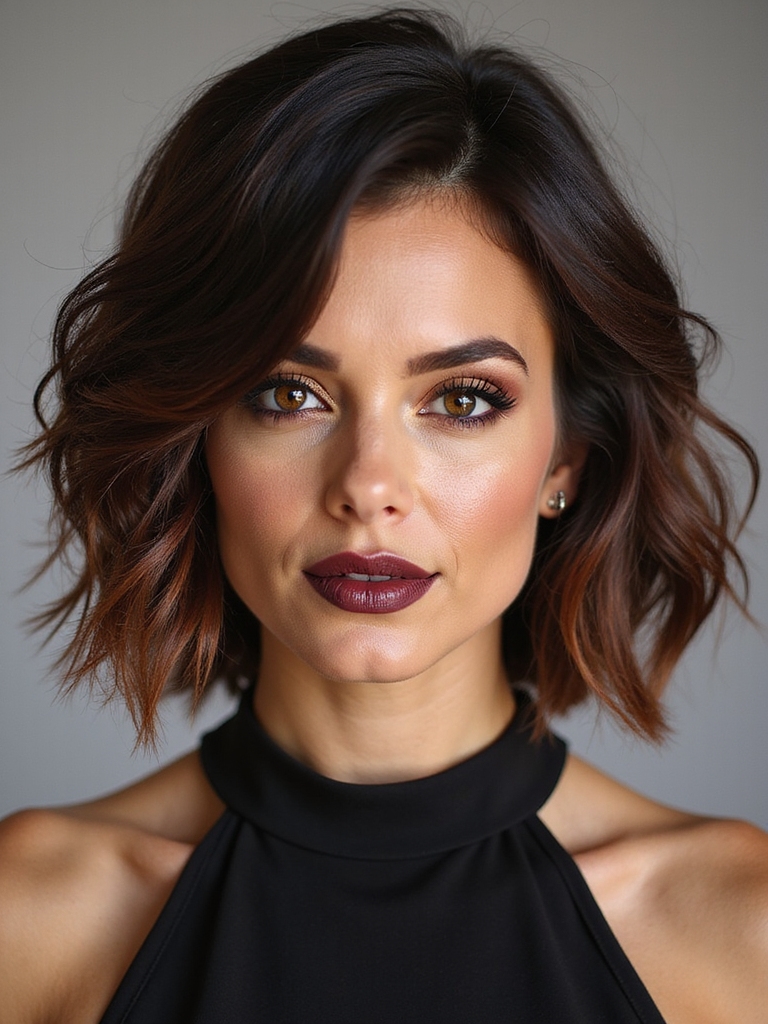 volumizing choppy bob styles
