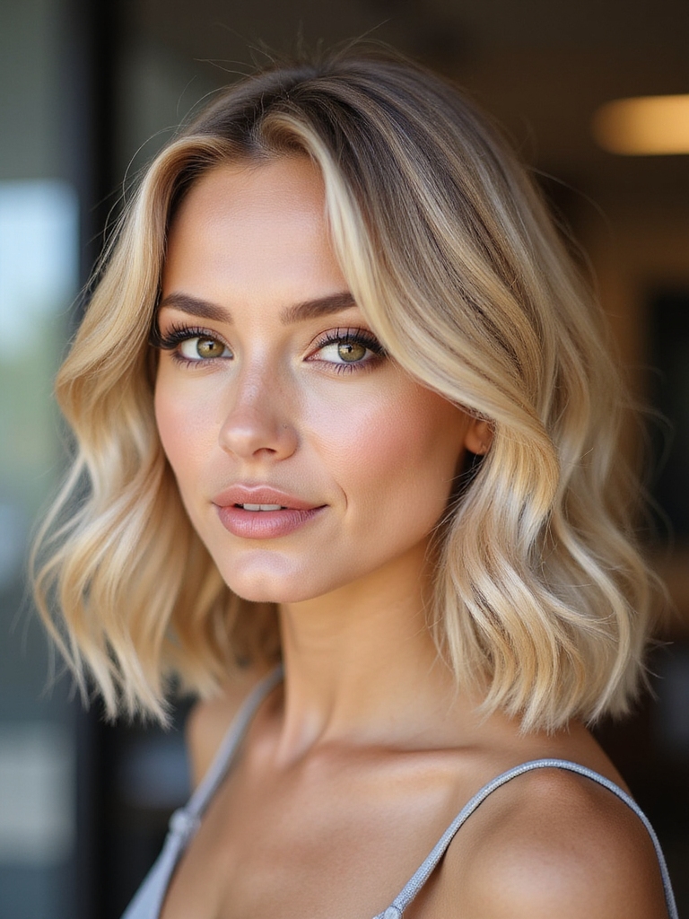 warm buttery sun kissed blonde