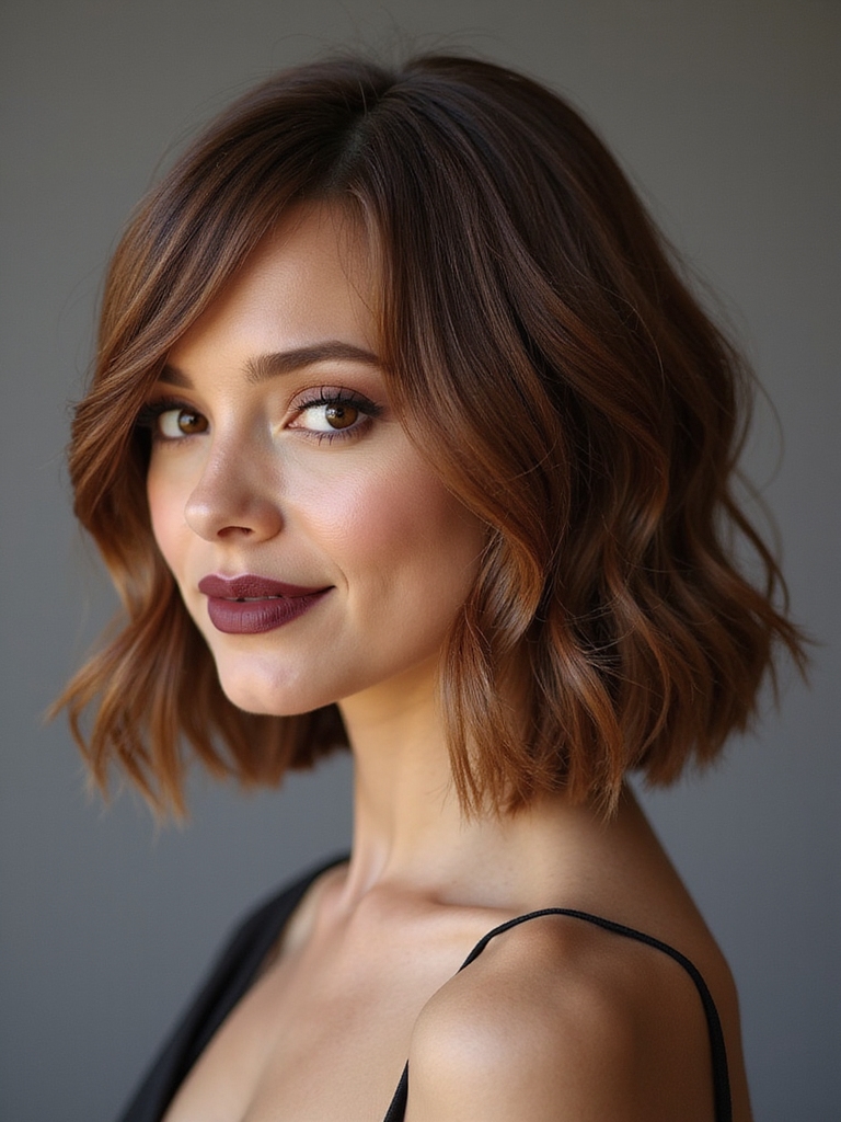 wavy french bob elongation