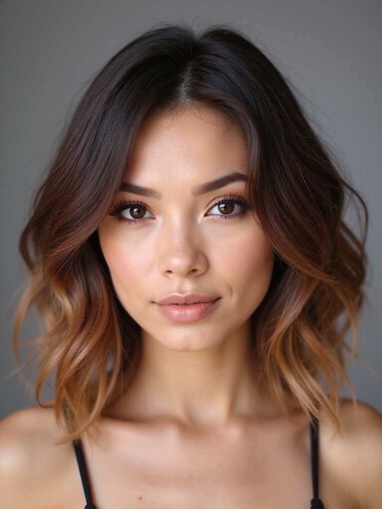 whisper thin face framing highlights